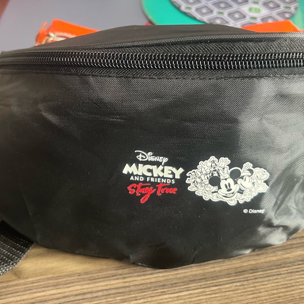 Disney Mickey and Friends NWOT Black Waist Bag
